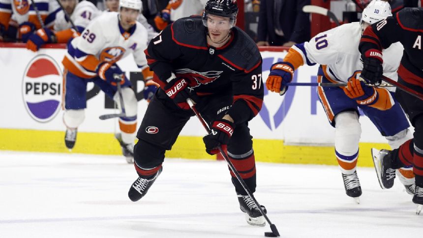 The Carolina Hurricanes missed Andrei Svechnikov in last year's NHL playoffs. He's back as 'a force'