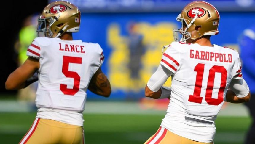 49ers' George Kittle calls starting QB battle between Jimmy Garoppolo, Trey Lance a 'toss-up for me'