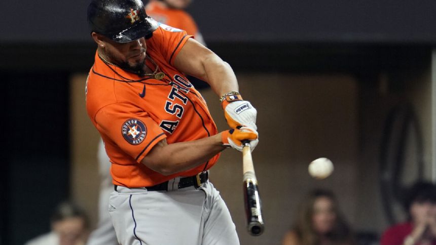 Abreu, Alvarez and Altuve help Astros pull even in ALCS with 10-3 win over Rangers in Game 4