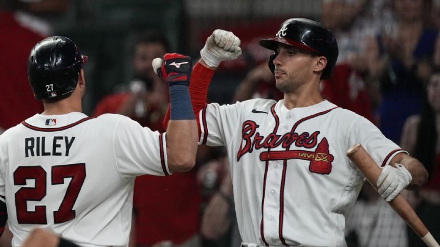 Acuna hits 2 of Braves' 5 homer, Olson hits 47th in 8-5 win over Cardinals