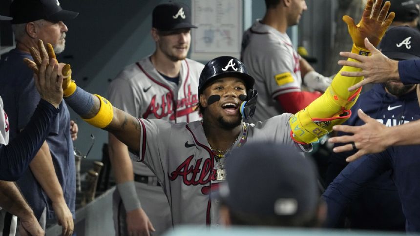 Acuna homers and steals another base, Fried stifles Dodgers and Braves win 5th in a row, 6-3