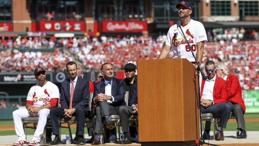Adam Wainwright promised his kids a puppy when he retired. Cardinals delivered on final day