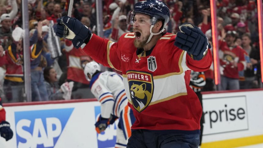 After winning the Stanley Cup with St. Louis in 2019, Tarasenko is playing a key role for Florida