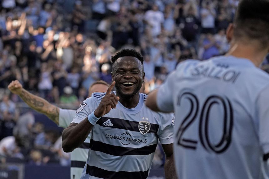 Agada scores, Pulskamp stops 2 shots in Sporting KC victory