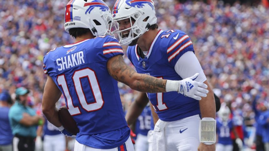 Allen and the Bills bounce back from a season-opening dud with 38-10 rout of the Las Vegas Raiders