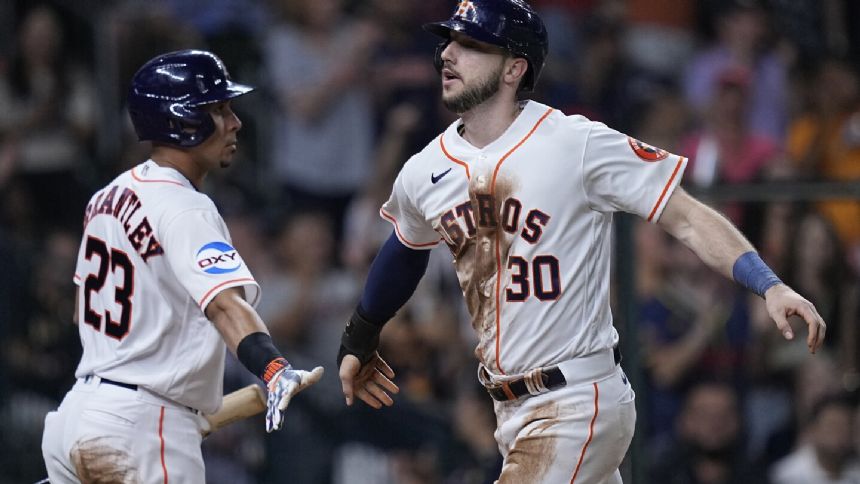 Alvarez homers, Tucker surpasses 100 RBIs as Astros increase AL West lead with 7-5 win over Padres