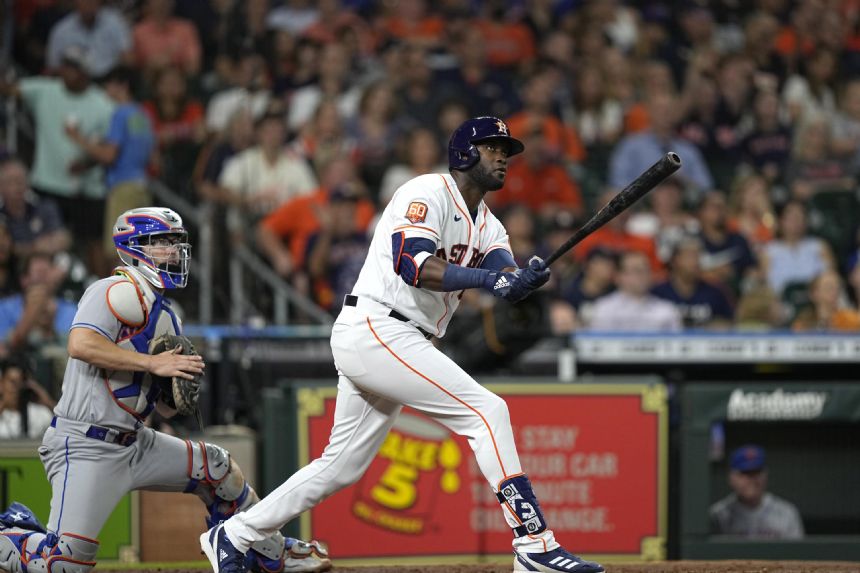 Alvarez, Tucker help Astros to 8-2 interleague win over Mets