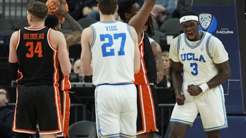 Andrews records career-highs with 31 points 7 3-pointers in UCLA's win over Oregon State in Pac-12