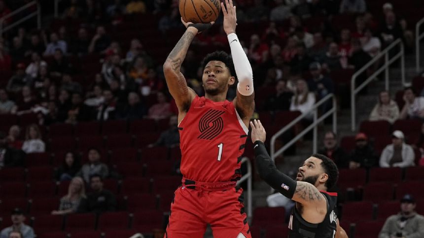 Anfernee Simons scores 33 points as Trail Blazers rally to beat Rockets 137-131 in overtime