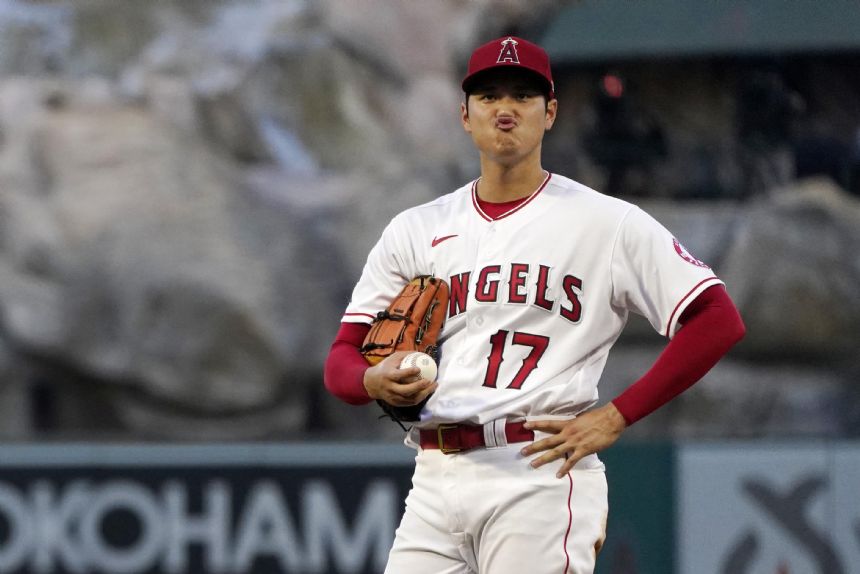 Angels' Ohtani out of lineup vs. Blue Jays due to back issue