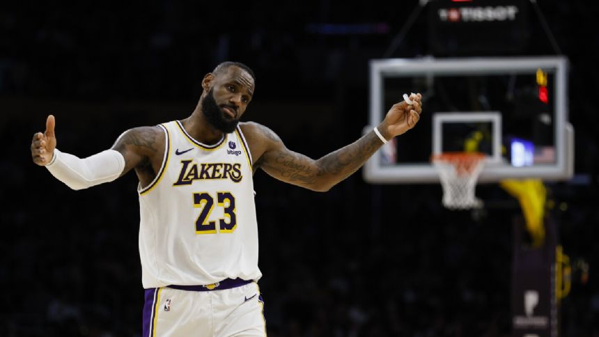 Ankle issue will prevent LeBron James from playing Tuesday in Lakers' game with Bucks