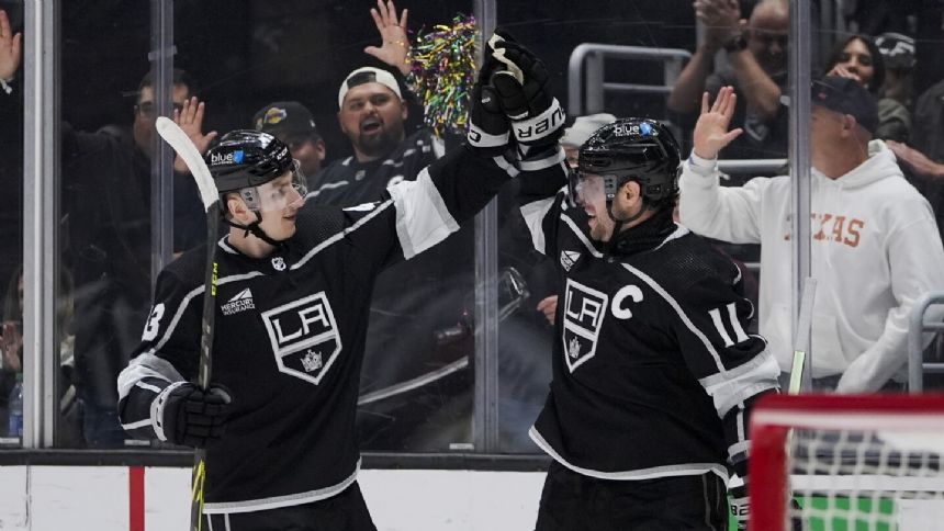 Anze Kopitar, Cam Talbot lead the way as Kings thump Blackhawks 6-2