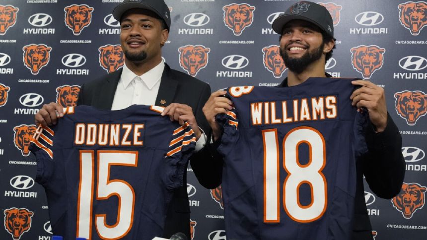 AP NFL draft grades: Bears earnest highest mark after landing Caleb Williams and Rome Odunze