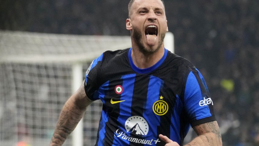 Arnautovic helps Inter beat Atletico 1-0 in 1st leg of Champions League last 16