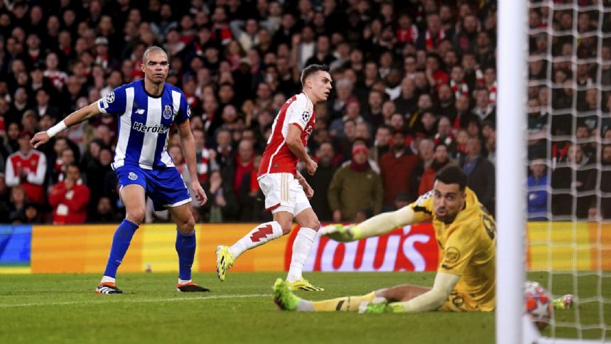 Arsenal beats Porto on penalties to reach Champions League quarterfinals