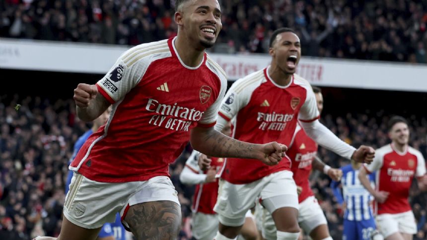 Arsenal provisionally back on top of the Premier League after beating Brighton. Villa wins again