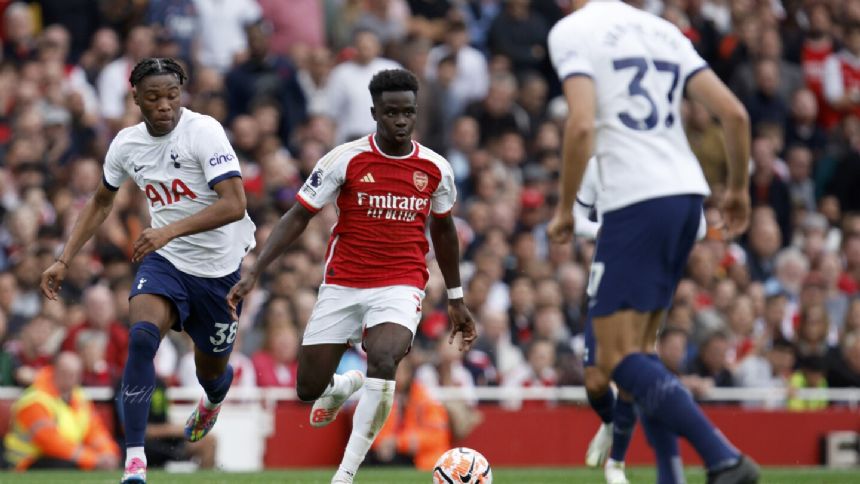 Arsenal's Bukayo Saka to miss England internationals with hamstring injury, Mikel Arteta says