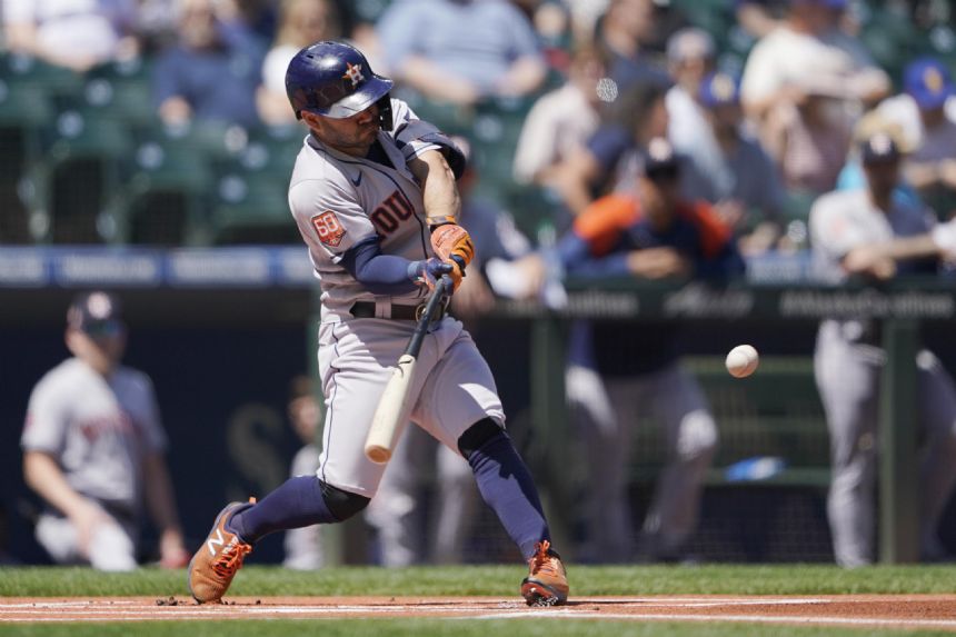 Astros start fast, batter Ray for 3-game sweep of Mariners