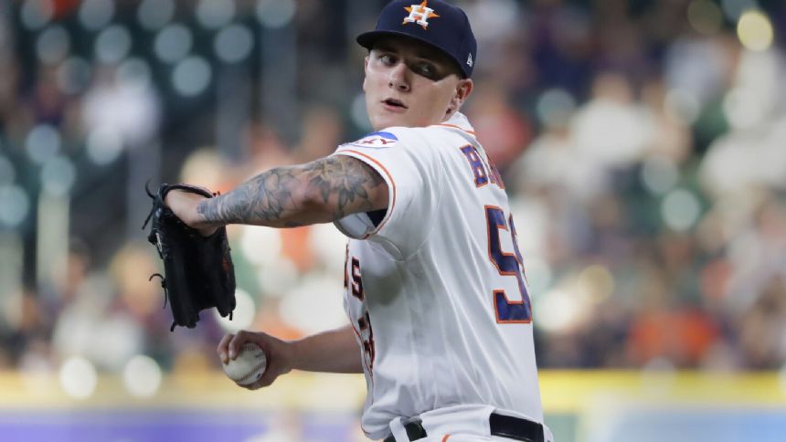 Astros' Hunter Brown and bullpen keep Athletics hitless through 6 innings