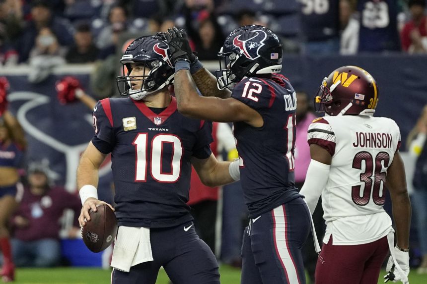 At 1-8-1, Texans try to shake worst loss yet vs Washington