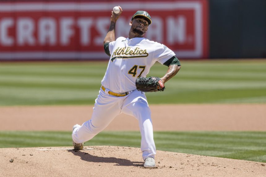 Athletics' Montas loses no-hit bid with 2 outs in 8th vs M's