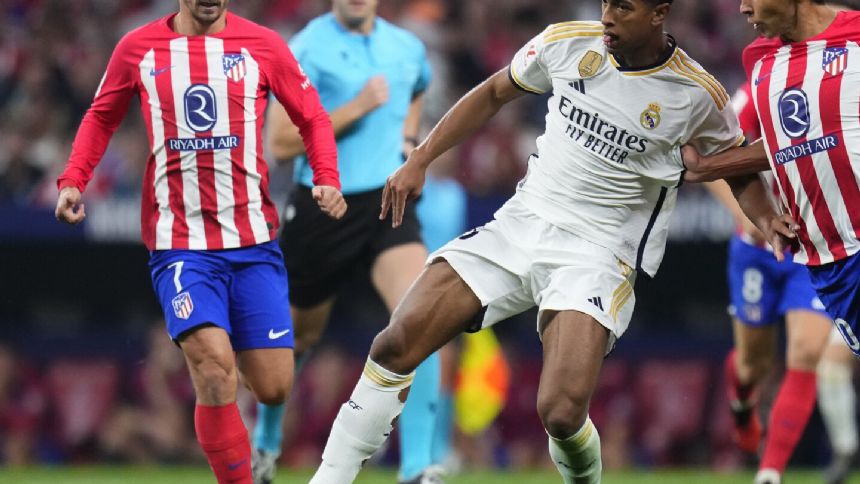 Atletico needs a win at Real Madrid to rekindle title challenge. Bellingham seeks 1st derby goal