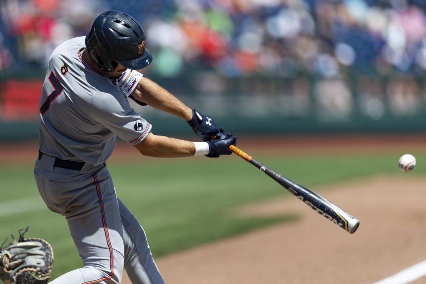 Auburn's bats wake up as it bounces Stanford from CWS