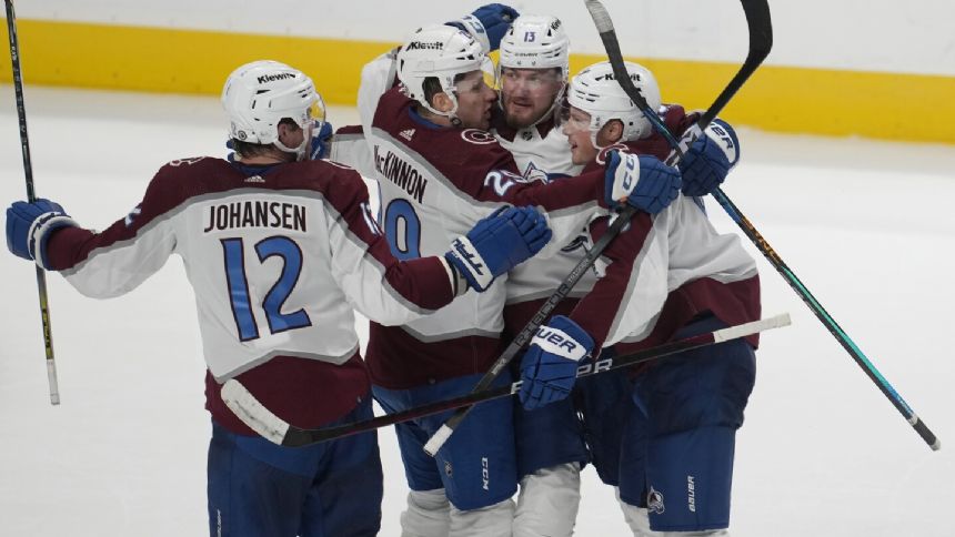 Avalanche beat Sharks 2-1 in shootout to spoil 51-save performance by Mackenzie Blackwood