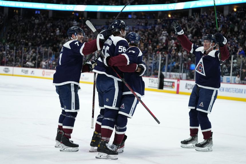 Avalanche win 13th straight at home, 4-3 over Coyotes in SO