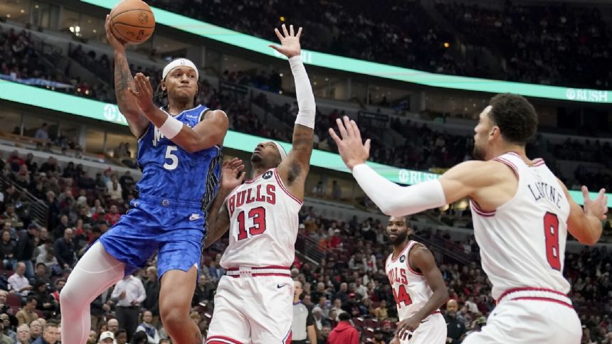 Banchero hits turnaround jumper with 1 second left as Magic beat Bulls 96-94