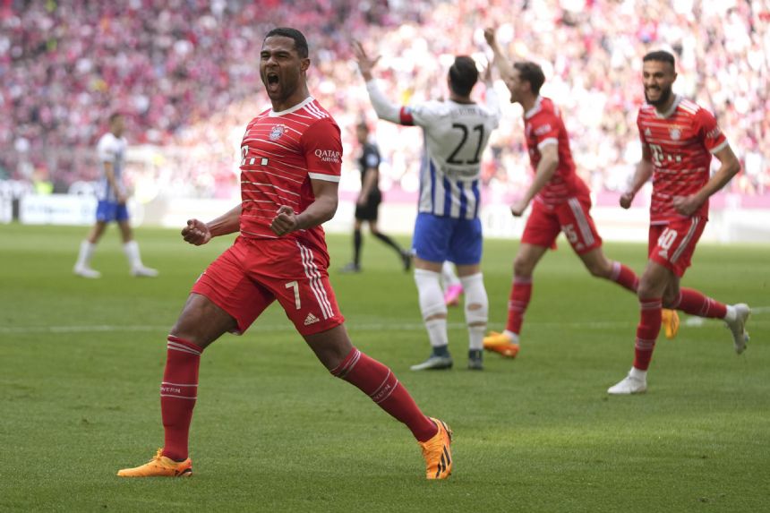 Bayern back on top of Bundesliga after 2-0 win over Hertha