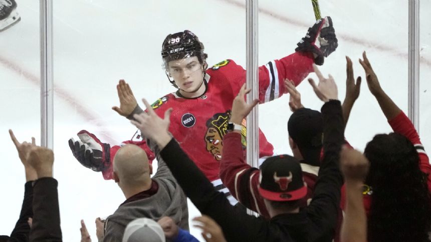 Bedard scores and Mrazek makes 38 saves as Blackhawks beat Panthers 5-2