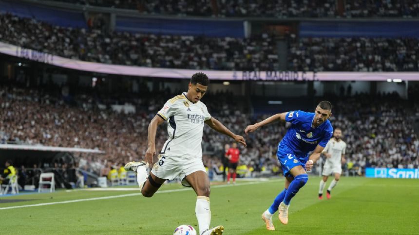 Bellingham's fifth goal in four games seals Real Madrid comeback over Getafe