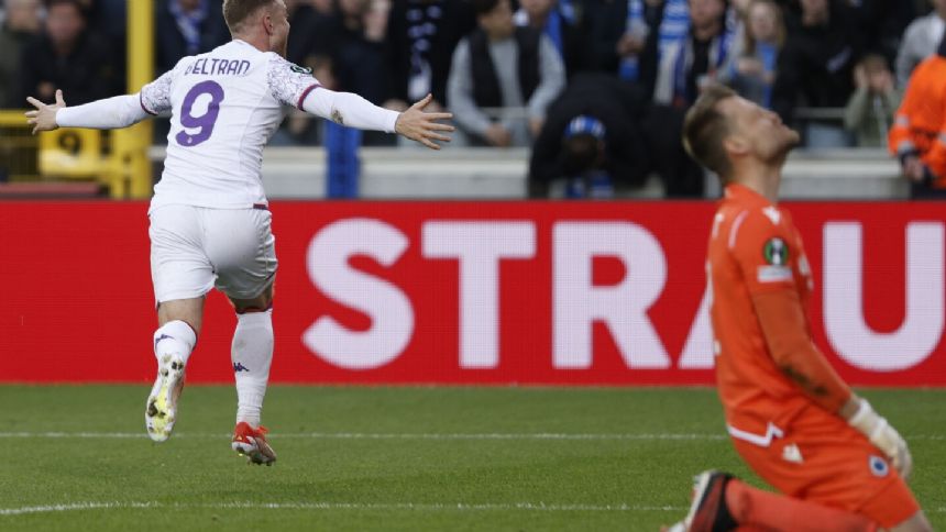 Beltran's late penalty sends Fiorentina into Europa Conference League final for 2nd straight year