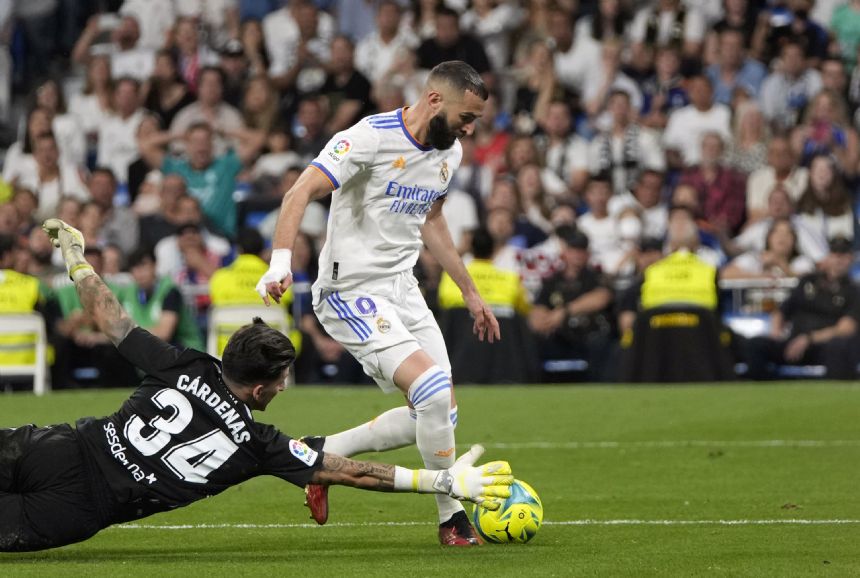 Benzema draws level with Raul as Madrid's 2nd-highest scorer