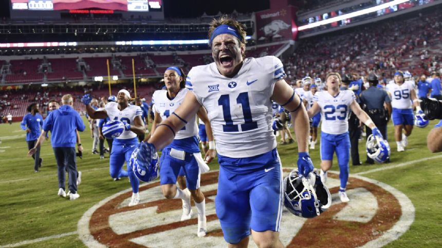 Big 12 newcomers BYU, Cincy and UCF play 1st league games. Cougars take 7-game win streak to Kansas