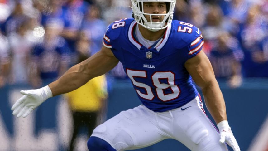 Bills linebacker Matt Milano still at least a month away from being cleared to practice, coach says