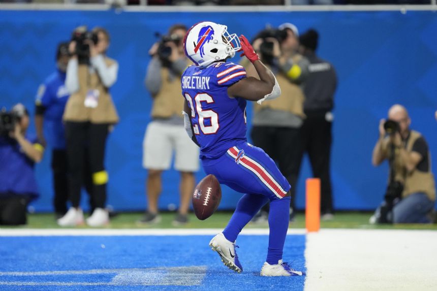 Bills run game finding its way with Singletary, Cook