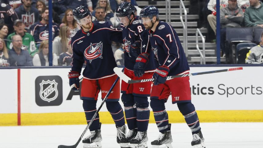 Blue Jackets' Zach Werenski is expected to miss one to two weeks after a knee-on-knee hit