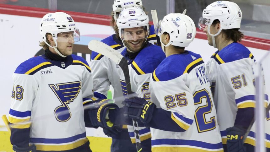 Blues beat Senators 5-2 for 5th win in 6 games in fight for final wild-card spot