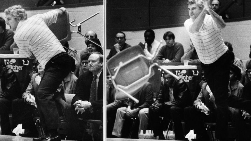 Bob Knight's chair: college basketball's classic furniture