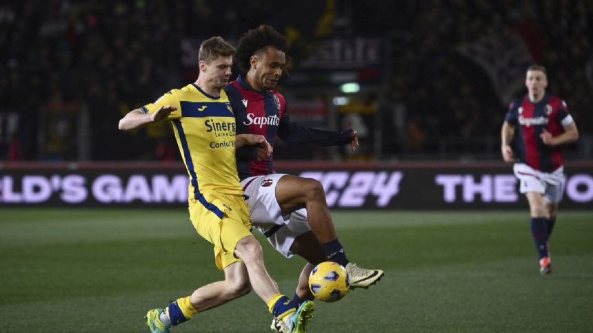 Bologna beats Verona in Serie A for best winning streak since 1967