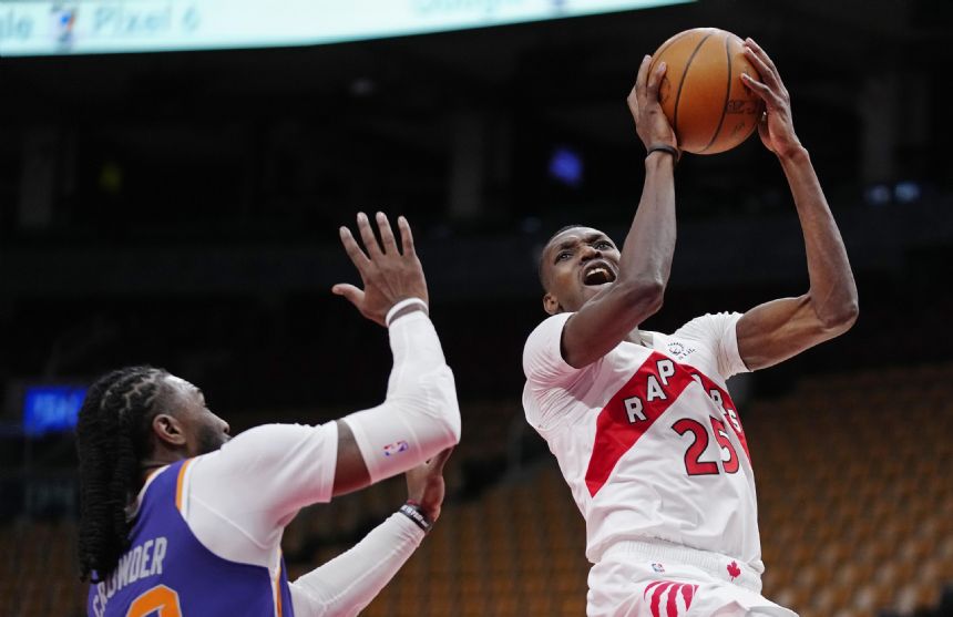 Booker, Suns top rolling Raptors 99-95