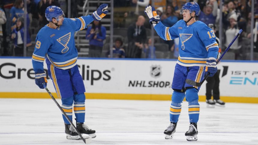 Brayden Schenn and Jordan Kyrou star as St. Louis Blues beat Montreal Canadiens 6-3