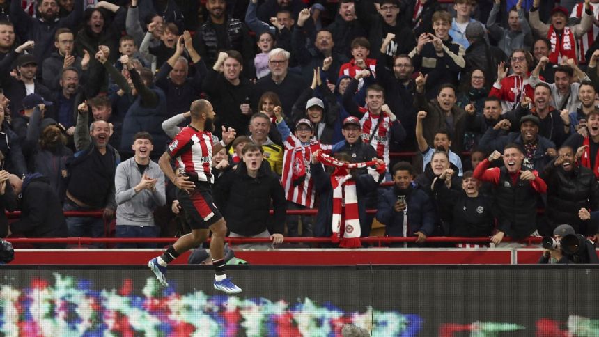 Brentford coach Frank marks 5 years in charge with 3-0 win over Burnley for 1st home win of season