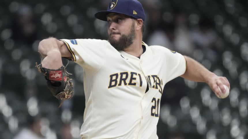 Brewers pitcher Wade Miley placed on 15-day injured list with elbow inflammation