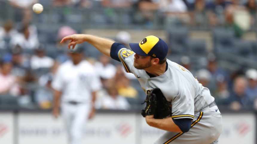 Brewers' Corbin Burnes has no-hitter through 7 innings vs. Yankees