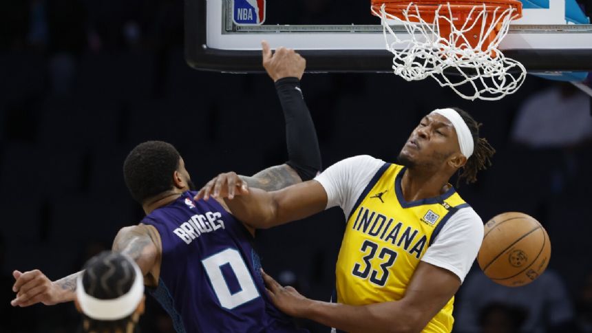 Bridges and Charlotte's newcomers lead Hornets past Pacers for 2nd straight win 111-102