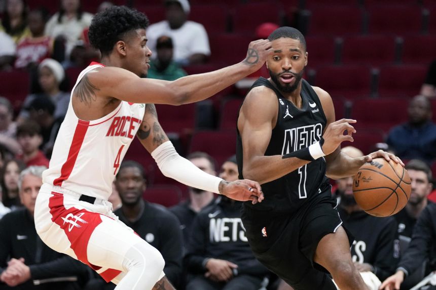 Bridges has 30 points, Nets beat Rockets for 3rd straight