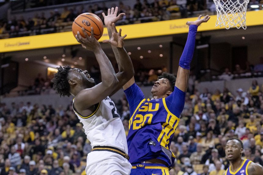 Brown's near perfect shooting effort sends Missouri past LSU